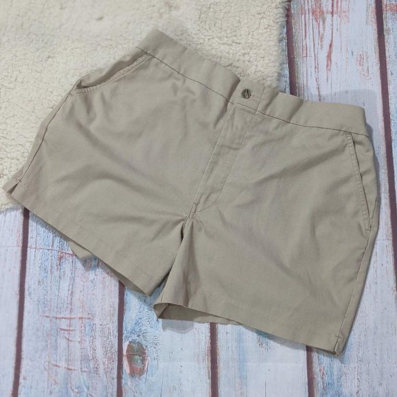 McGregor Pants - Vintage High Waisted Flat Front Khaki Shorts L/XL